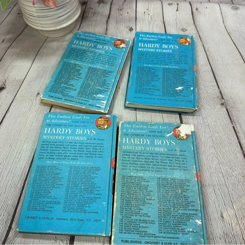 vintage the hardy boys series books vol 21, 23, 24, 27